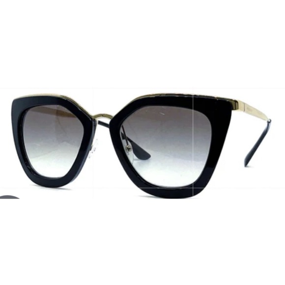 PRADA Cat Eye Black & Gold Sunglasses SPR53S - Picture 5 of 15